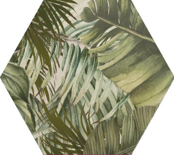 25,8X29 HEXAGON VEGETAL TREND GREEN Mat, Ophalen of Verzenden, Nieuw