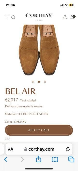 Corthay - Loafers - Maat: EU 44, Nieuw