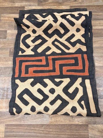 Congo vezel raffia-vloerkleed uit Congo - 3 m (Zonder