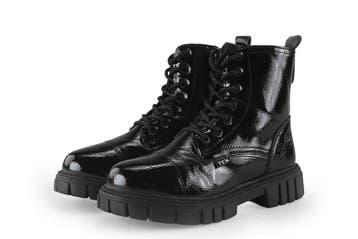 S.oliver Veterboots Meisjes in maat 33 Zwart, Verzenden, Jongen of Meisje, Schoenen, Zo goed als nieuw
