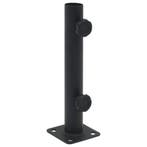 vidaXL Parasolvoet voor Ø32/34/38 mm stok staal matzwart, Verzenden, Nieuw