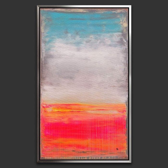 Noelia Correa Art - KONAR . Ímpetu Carmesí XL, Antiek en Kunst, Kunst | Schilderijen | Modern
