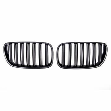Mat Zwart Nieren Grill Set BMW X3 E83 2006-10 Facelift B0204, Nieuw, Voor, BMW