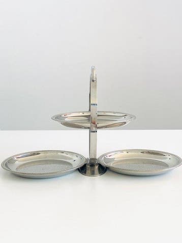 Alessi - Carlo Alessi - Dienblad - Mercurio - Staal