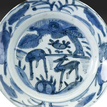 Wanli periode (1573-1619) - decor van herten in een