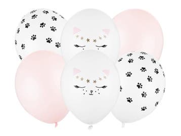 Katten Ballonnen 30cm 6st, Verzenden