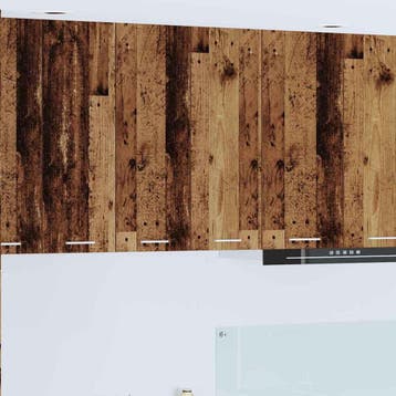 vidaXL Hangkast met opslag Oudhout 60 x 31 x 80 cm Bewerkt, Verzenden