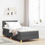 vidaXL LED Box Spring Bed met hoofdeinde Donkergrijs 90 x, Verzenden, Nieuw