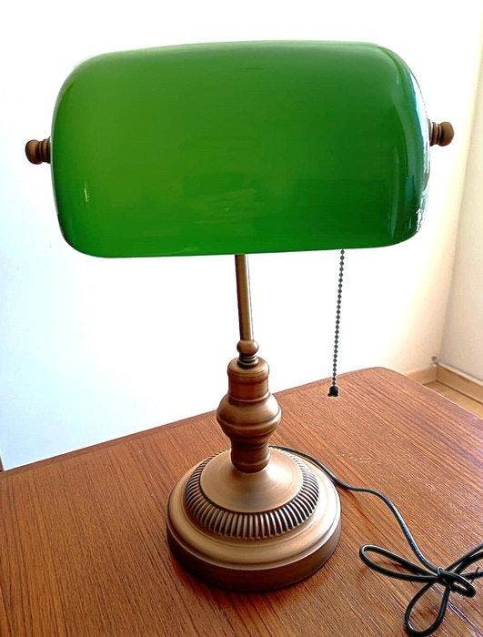 Lampe de banquier - banquier ,ministère - métal et verre, Antiek en Kunst, Curiosa en Brocante
