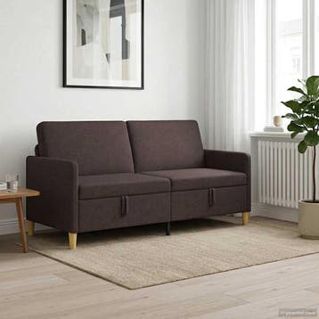 vidaXL Sofa met Opbergruimte Donkerbruin 172 x 78 x 87 cm, Verzenden, Nieuw
