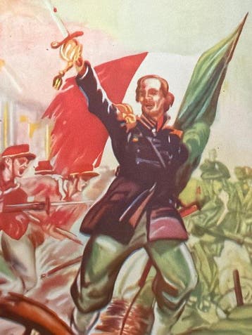 Italie - Carte postale militaire de propagande de la RSI,, Gelopen
