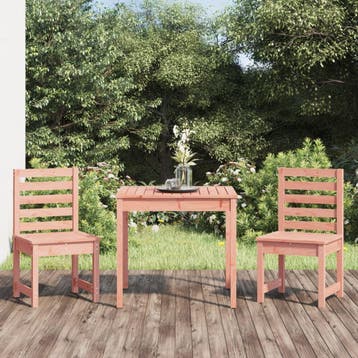 vidaXL 3-delige Bistroset massief douglashout, Tuin en Terras, Tuinsets en Loungesets, Verzenden, Nieuw
