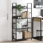 vidaXL Boekenkast met 4 schappen 60x27,6x90,5 cm bewerkt, Huis en Inrichting, Verzenden, Nieuw