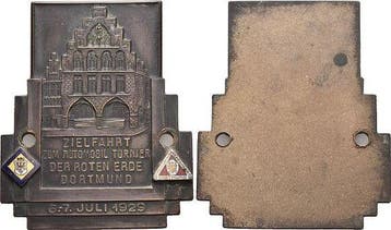 Bronze-plakette 1929 Dortmund Leopold 1658-1705, Verzenden
