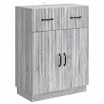 vidaXL Dressoir met lade Grijs sonoma 66 x 34,5 x 87 cm, Verzenden, Nieuw