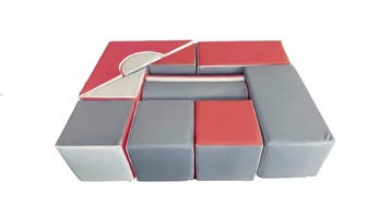 Foam blokken XXL 11-delig | Tweede kansje | OP = OP, Verzenden, Zo goed als nieuw, Bouwen