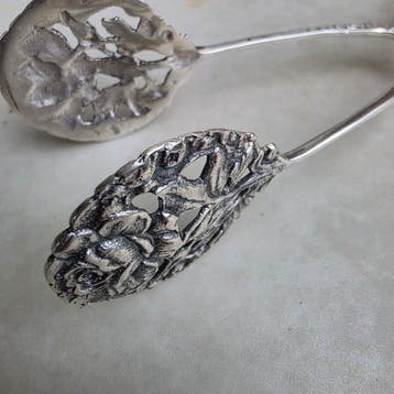 Pince à pâtisserie ancienne en argent 800‰ - Tafelservies -