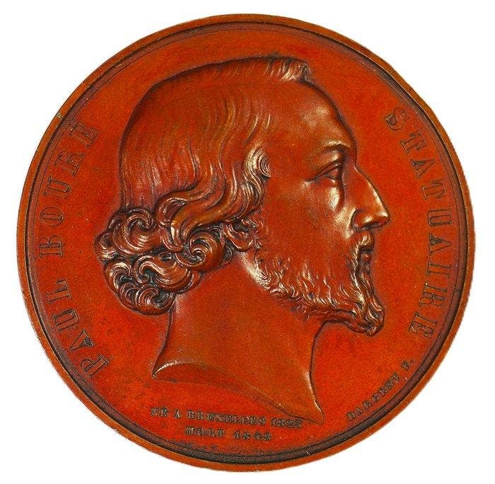 België. Historical Medal Paul Bouré, Sculptor – Memorial, Timbres & Monnaies, Monnaies | Pays-Bas