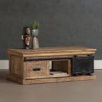 Salontafel Mangohout Milan 120 cm, Verzenden, Nieuw, Industriële meubels, Overige vormen