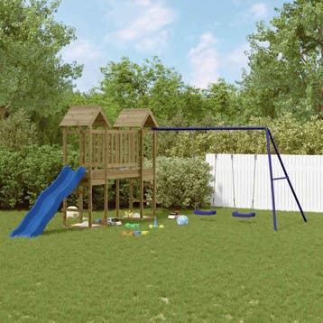 vidaXL Speelhuis geïmpregneerd grenenhout, Enfants & Bébés, Jouets | Extérieur | Aires de jeux, Verzenden