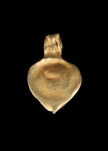 Oud-Romeins Goud Hanger met agaatcabochon (Zonder