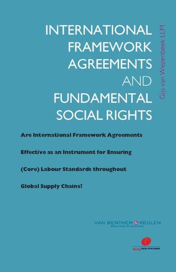 International Framework Agreements And Fundamental Social Ri, Verzenden, G. Wezenbeek