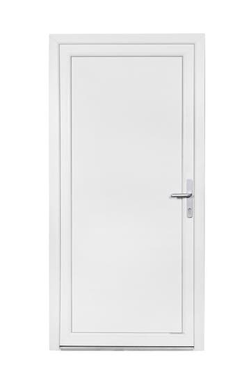 PVC Deur volpaneel Basic Plus b98xh204 cm wit L, Doe-het-zelf en Bouw, 80 tot 100 cm, Nieuw, Ophalen of Verzenden, Buitendeur