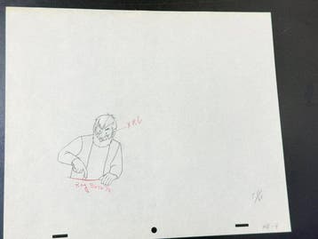Tintin - 1 Originele productietekening - Kapitein Haddock -, Nieuw in verpakking