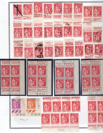 France - Très bon lot de plusieurs centaines de timbres, Gestempeld