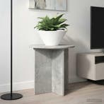 vidaXL Plantenstand 2 pcs Betongrijs 40 x 40 x 40 cm Bewerkt, Verzenden, Nieuw