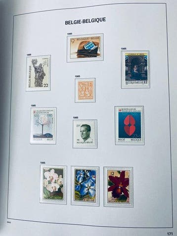 België - Collectie België in Davo LX Album + Blokken en, Gestempeld
