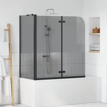 vidaXL Douche Omheining Zwart 120 x 68 x 130 cm ESG Glas en, Verzenden, Nieuw