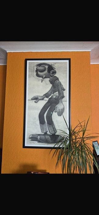 Franquin - 1 Silkscreen - Gaston - La Dégaine de Gaston -, Livres, BD