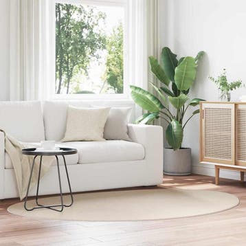 vidaXL Tapijt HUARTE Beige 140 x 200 cm Polyester, Verzenden, Nieuw