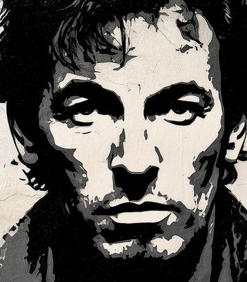 David Law (1967) - Bruce Springsteen (Stencil)