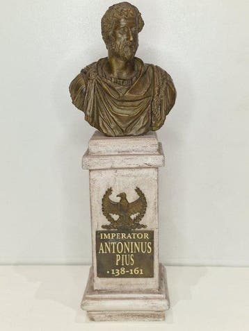 Buste, Antoninus Pius - 32 cm - Brons, Polymeer marmer