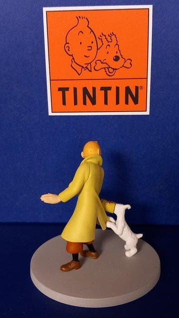 Beeldje - Tintin - Diorama Moulinsart - Tintin Boite crabe -