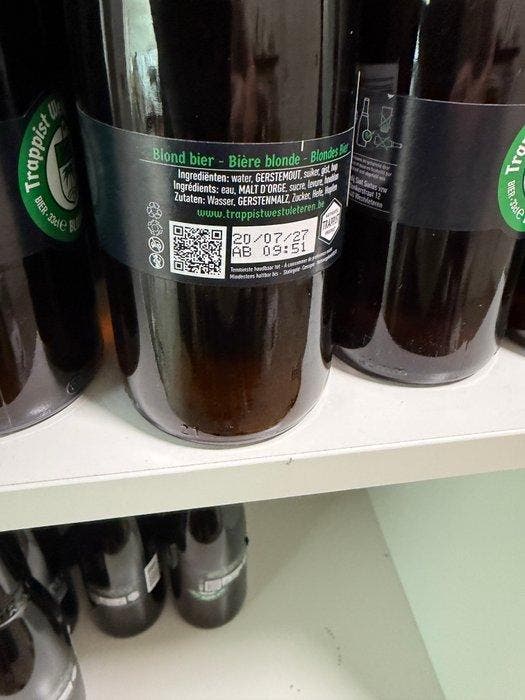 Westvleteren - VI - 33cl - 12 flessen, Verzamelen, Wijnen