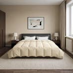 vidaXL Volledig Jaar Dekbed Gekwilt Crème 220 x 240 cm, Verzenden, Nieuw