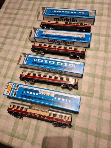 Märklin H0 - 4087/4085/4089/4090 - Modeltrein personenwagen, Hobby en Vrije tijd, Modeltreinen | H0, Nieuw