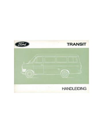 1970 FORD TRANSIT INSTRUCTIEBOEKJE NEDERLANDS