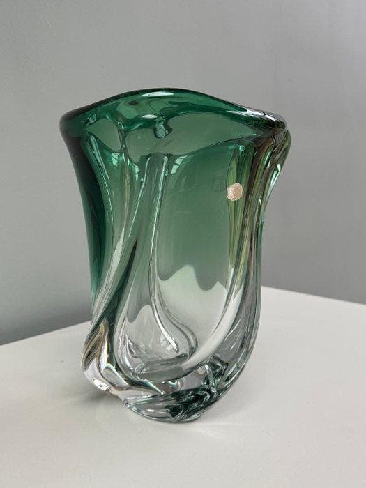 Val Saint Lambert - Vase - Mulette - Cristal, Antiquités & Art, Curiosités & Brocante