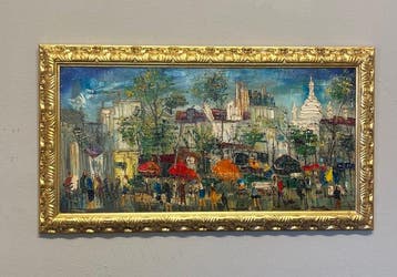 Franse school (XX) - Veduta di Parigi