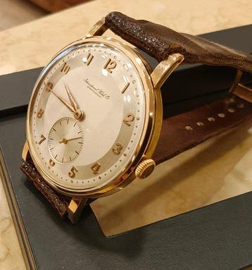 IWC - oversize gold rose - C.88 - Homme - 1952, Handtassen en Accessoires, Horloges | Heren, Nieuw