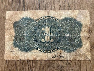 Chili. - 1 Peso - 1910 - Pick 15a (Zonder minimumprijs)
