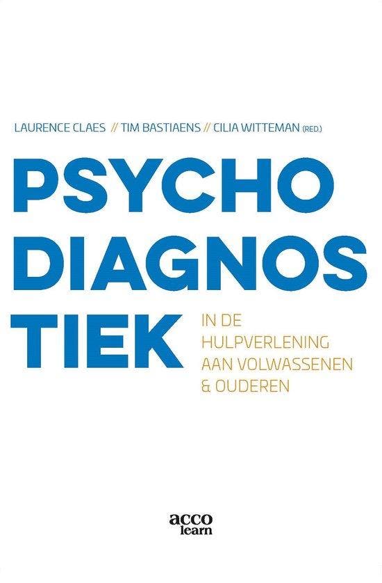 Psychodiagnostiek in de hulpverlening aan volwassenen en, Boeken, Studieboeken en Cursussen, Zo goed als nieuw, Verzenden