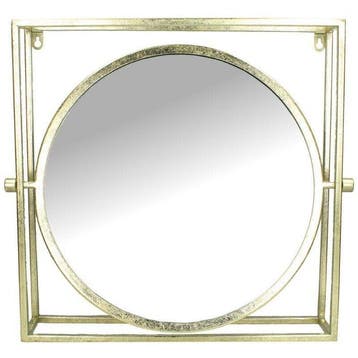 Miroir mural - Verre, Fer