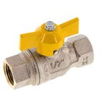 Rp 1/2 Pouce Gaz 2 Voies Poignée Papillon Vanne à Boisseau, Verzenden