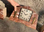Horloge et parure de cheminée - Marbre - 1920-1930 - Pendule