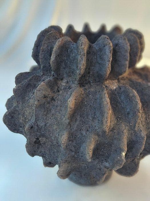 Officine Polverose - Vaas - A Canne - Klei - drie idolen, Antiek en Kunst, Antiek | Glaswerk en Kristal